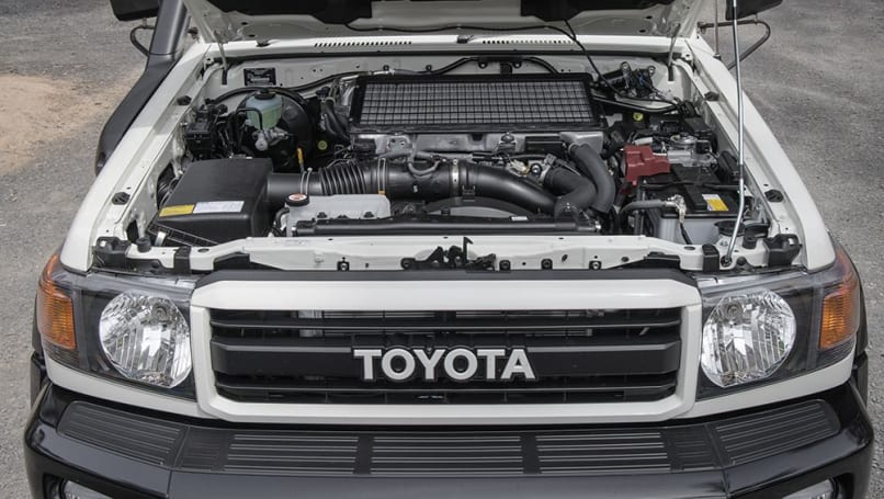 La série 70 est équipée d'un moteur V8 turbodiesel de 4,5 litres. (Image : Glen Sullivan)
