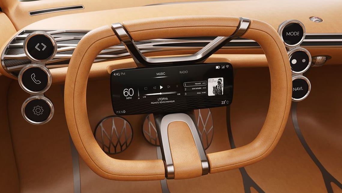 Même si la visibilité de votre compteur de vitesse serait effectivement claire, cela impliquerait une ligne de vue semblable à celle de regarder vos pieds pendant la conduite. 