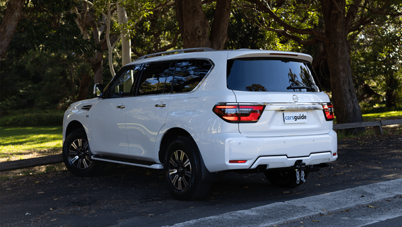 Le Patrol Ti-L dispose d'un système 4WD permanent.  (Image : Dean McCartney)