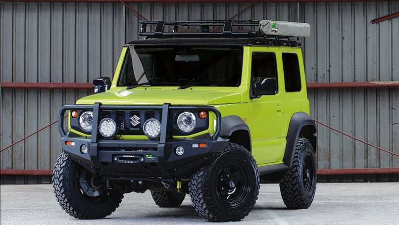 Le petit Jimny est un tout-terrain abordable et économe en carburant.  (Crédit image : Ironman 4x4)