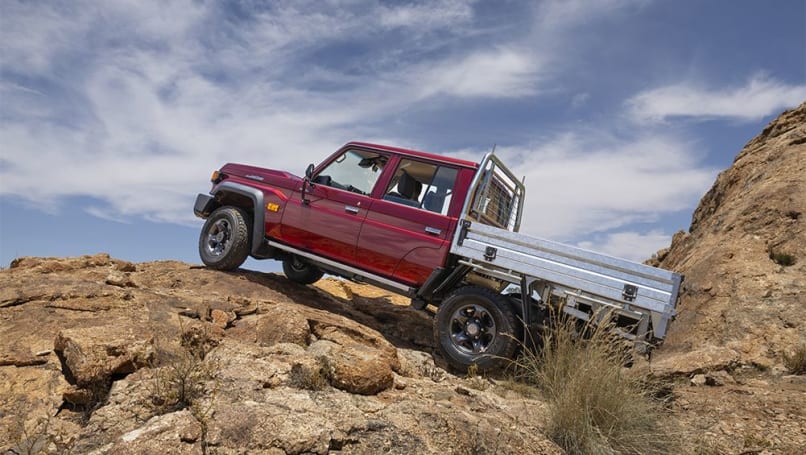 En Australie, le LandCruiser série 70 est l'un des rares moteurs V8 encore disponibles.