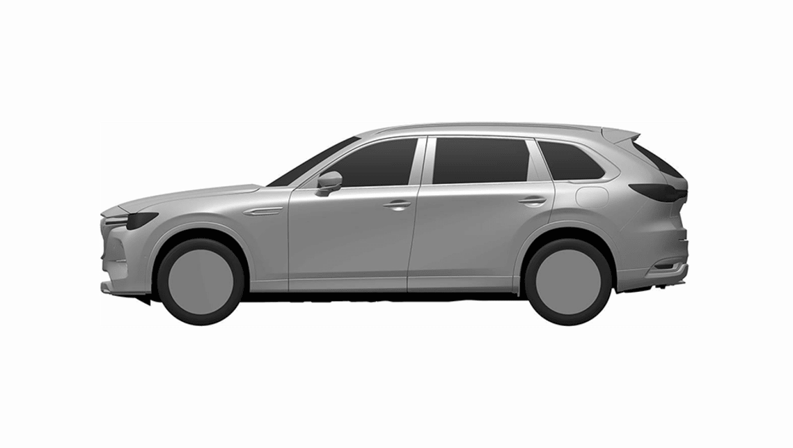 L'empattement allongé du CX-80 le rend plus long que le CX-60, mais probablement pas sur toute la longueur du CX-70/-90.