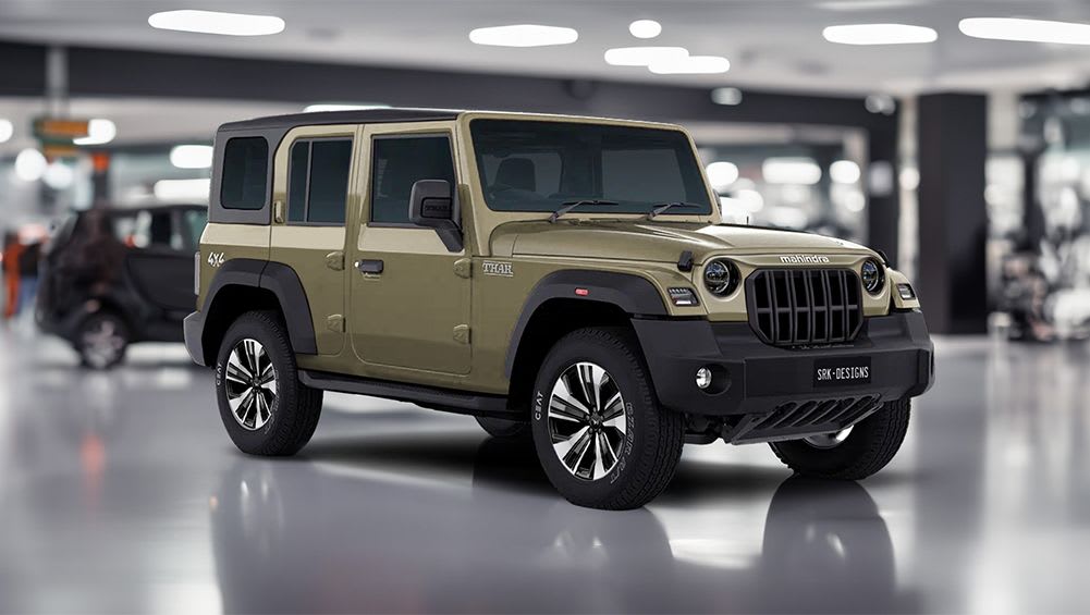 Enfin pour Oz ?  Le Mahindra Thar 5 portes 2025 prend forme : un nouveau rendu montre à quoi pourrait ressembler une version plus grande et peaufinée du « rival Jeep » indien - Car News