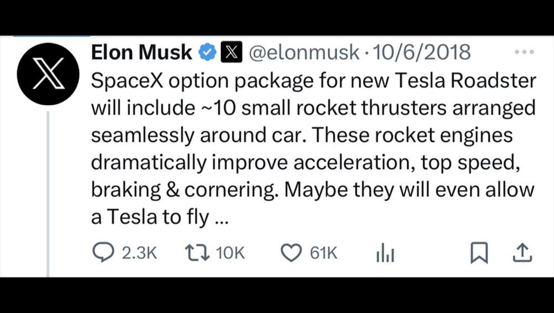 Le PDG de Tesla, Elon Musk, est bien connu pour ses déclarations farfelues.