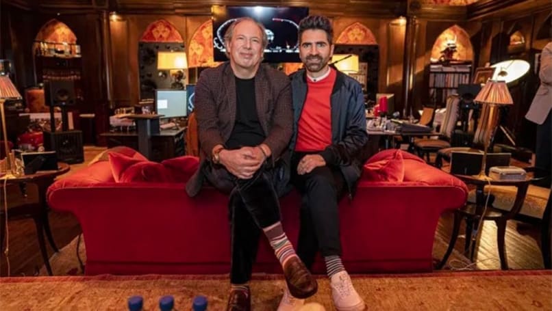 Hans Zimmer avec Renzo Vitale, directeur créatif du design sonore de BMW.