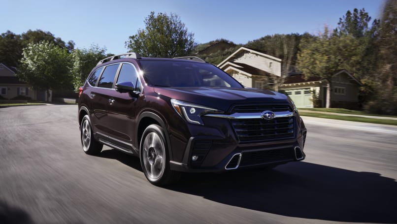 Le SUV est la plus grande offre de la marque au monde, ressemblant à une version agrandie du Forester actuel et disponible en Amérique en versions sept et huit places.