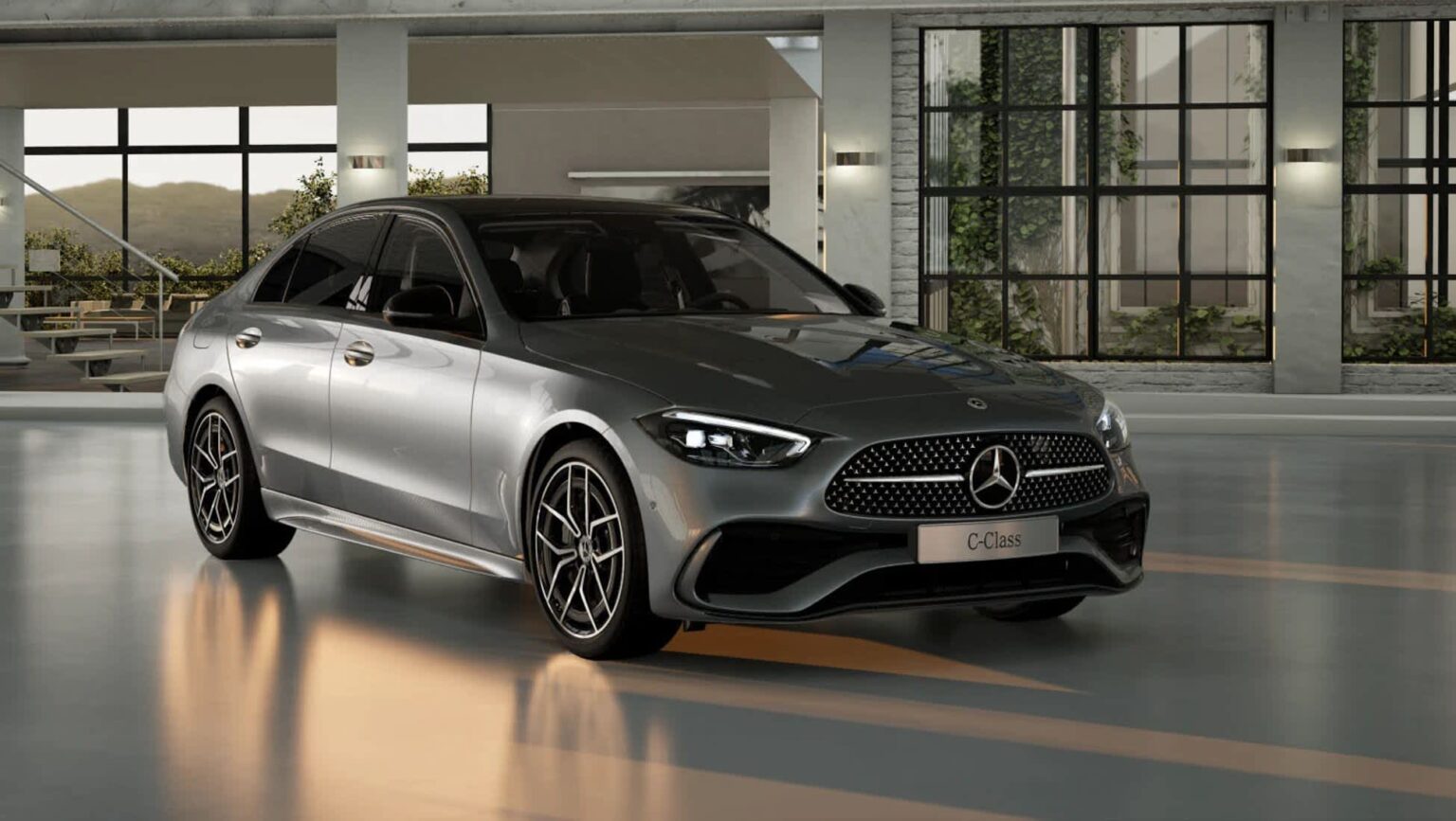 Base Riche La Mercedes-Benz C200 Night Edition 2024 est un nouveau modèle de base ...