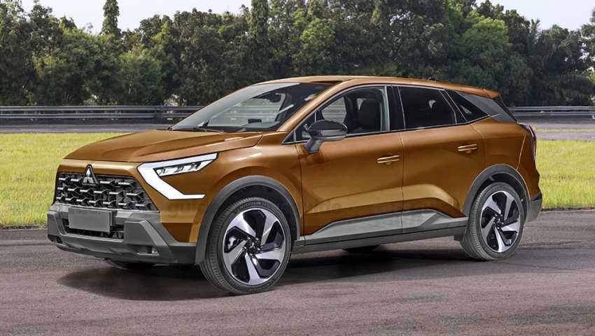 Rendu du Mitsubishi ASX 2025. (Source : Thanos Pappas)