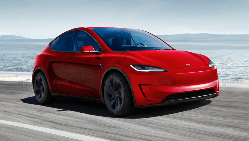 Rendu des performances du modèle Tesla Y 2025 (Image : Thanos Pappas)