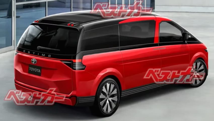 Rendu de la Toyota Tarago 2027 (image : BestCar)