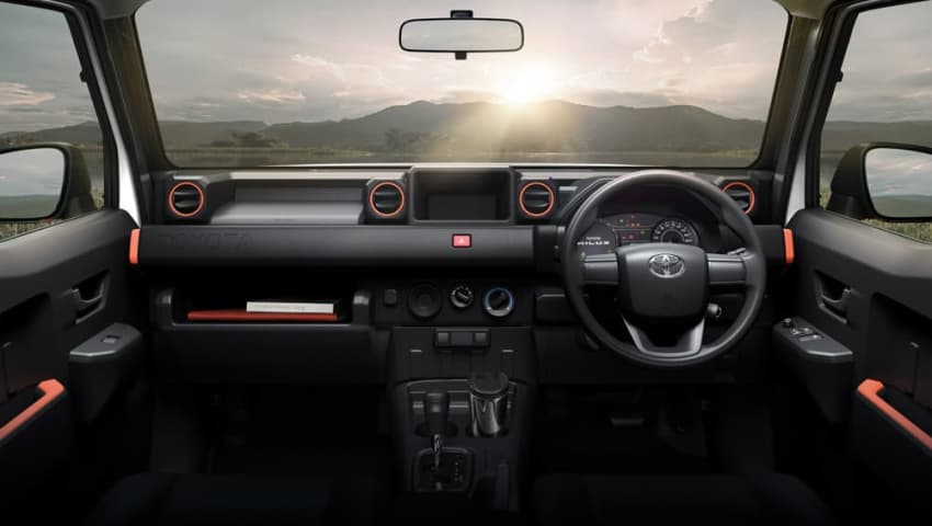 Intérieur du Toyota HiLux Champ