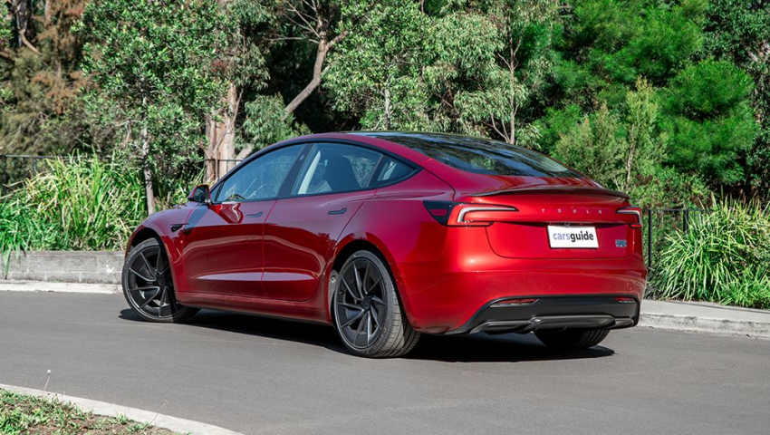 Performances de la Tesla Model 3 (Image : Tom White)