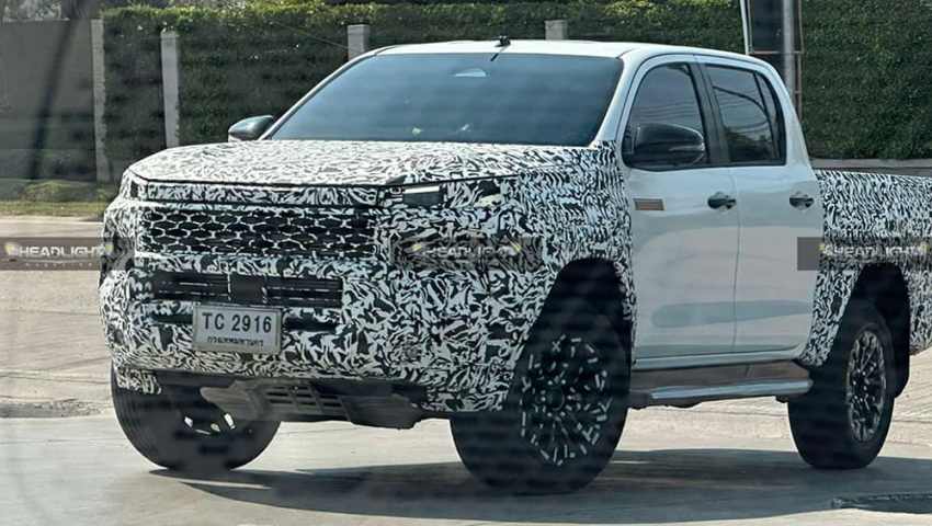 Photos espion du Toyota HiLux 2025 (image : Phare Mag)