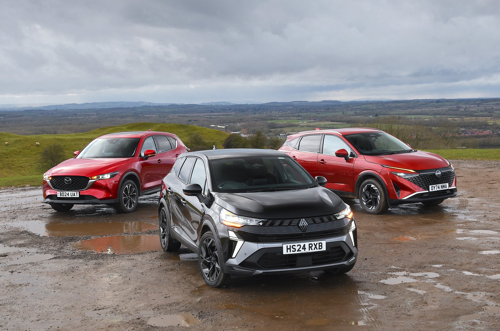 Nouveau Renault Symbioz vs Nissan Qashqai vs Mazda CX-5