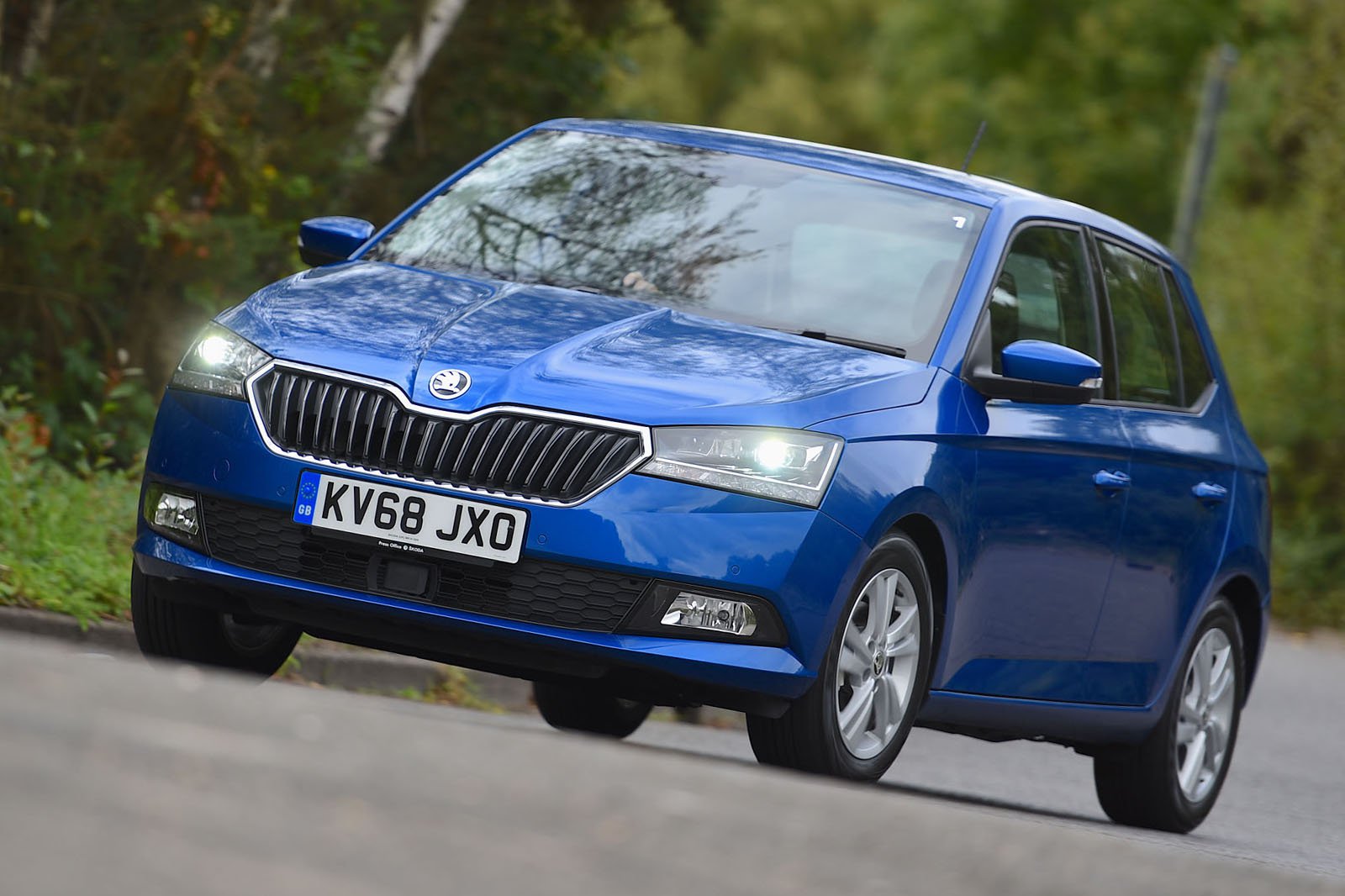 Occasion Skoda Fabia 2015-2021 avant virage bleu