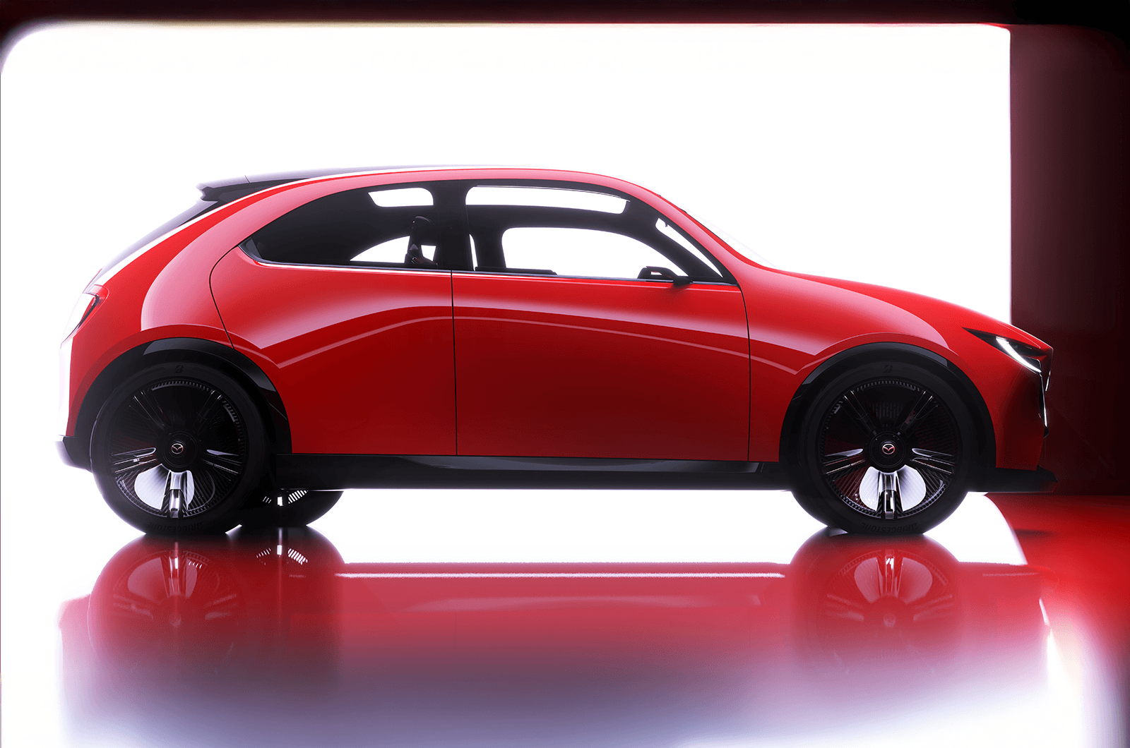 Mazda Vision X-Compact côté statique Mazda Vision X-Compact côté statique